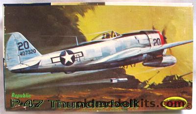 Aurora 1/88 Republic P-47 Thunderbolt, 286-39 plastic model kit